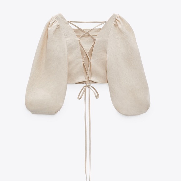 Zara Tops - Zara tie back long sleeve